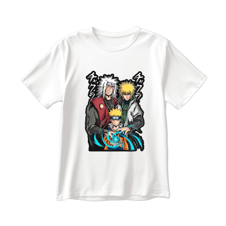 Naruto, Minato y Jiraiya