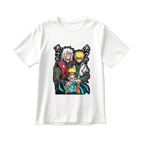 Naruto, Minato y Jiraiya